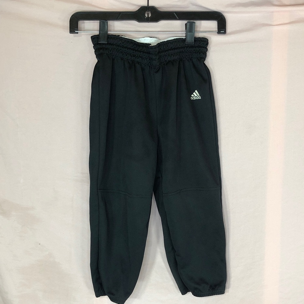 adidas Black Kids Elastic Waist Sweatpants Size Small 6/7